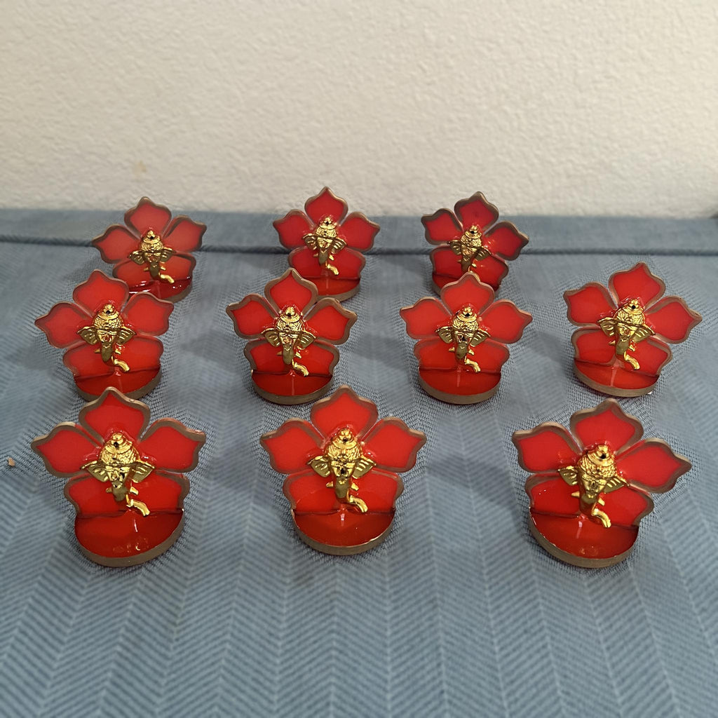Ganesha Car Dashboard Idol Set of 10 - Return Gifts in Potli Bags