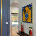 Shreenathji Wall Art – 20x16 Jharokha Panel with Mirror Work