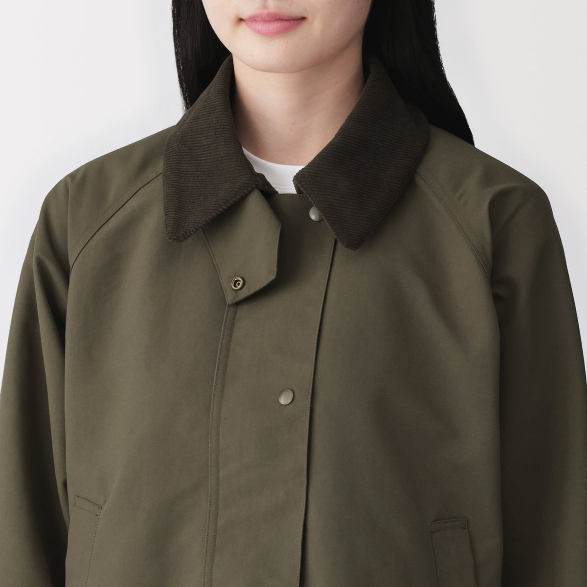 Corduroy Collar Short Blouson