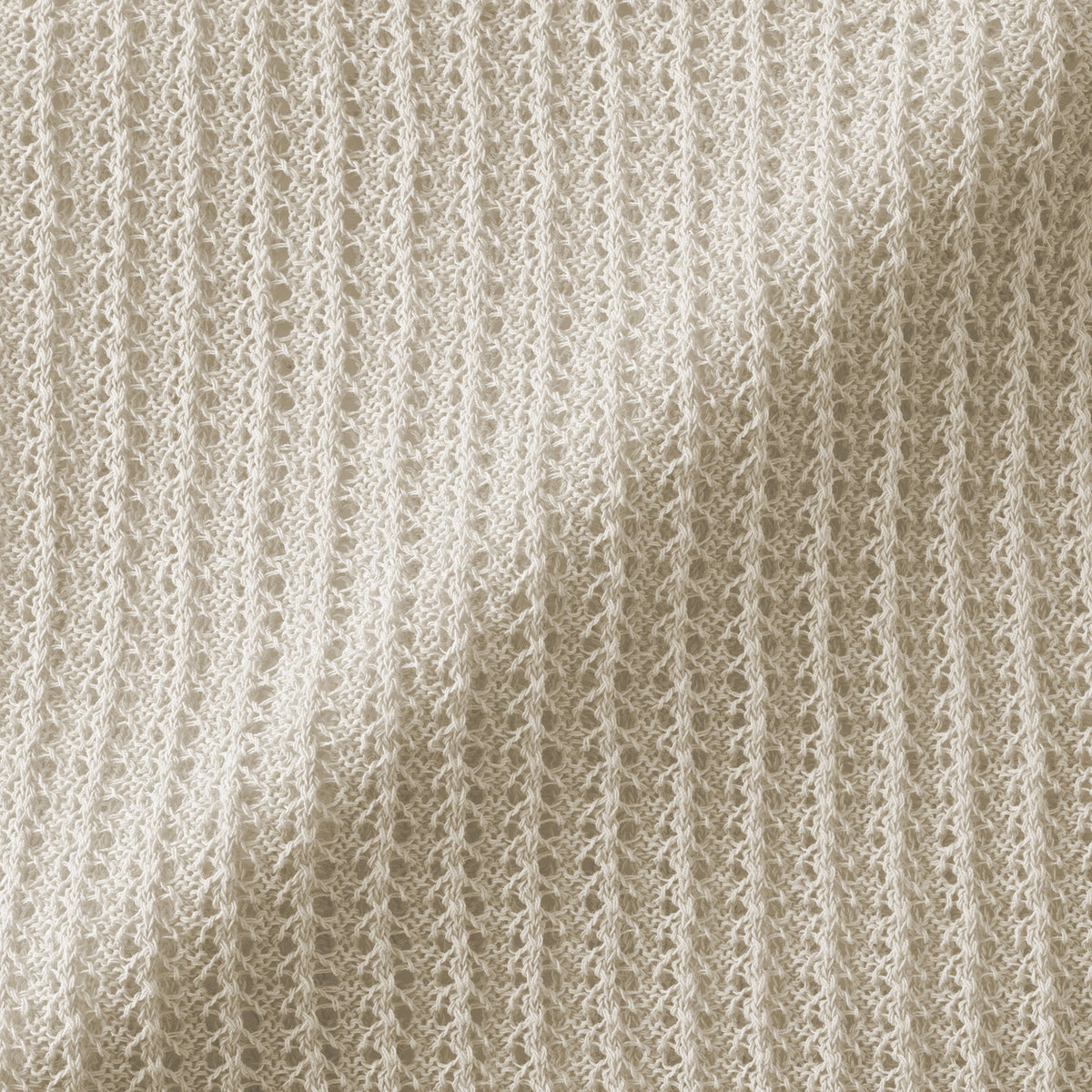 Linen Blend Mesh Wide Sweater