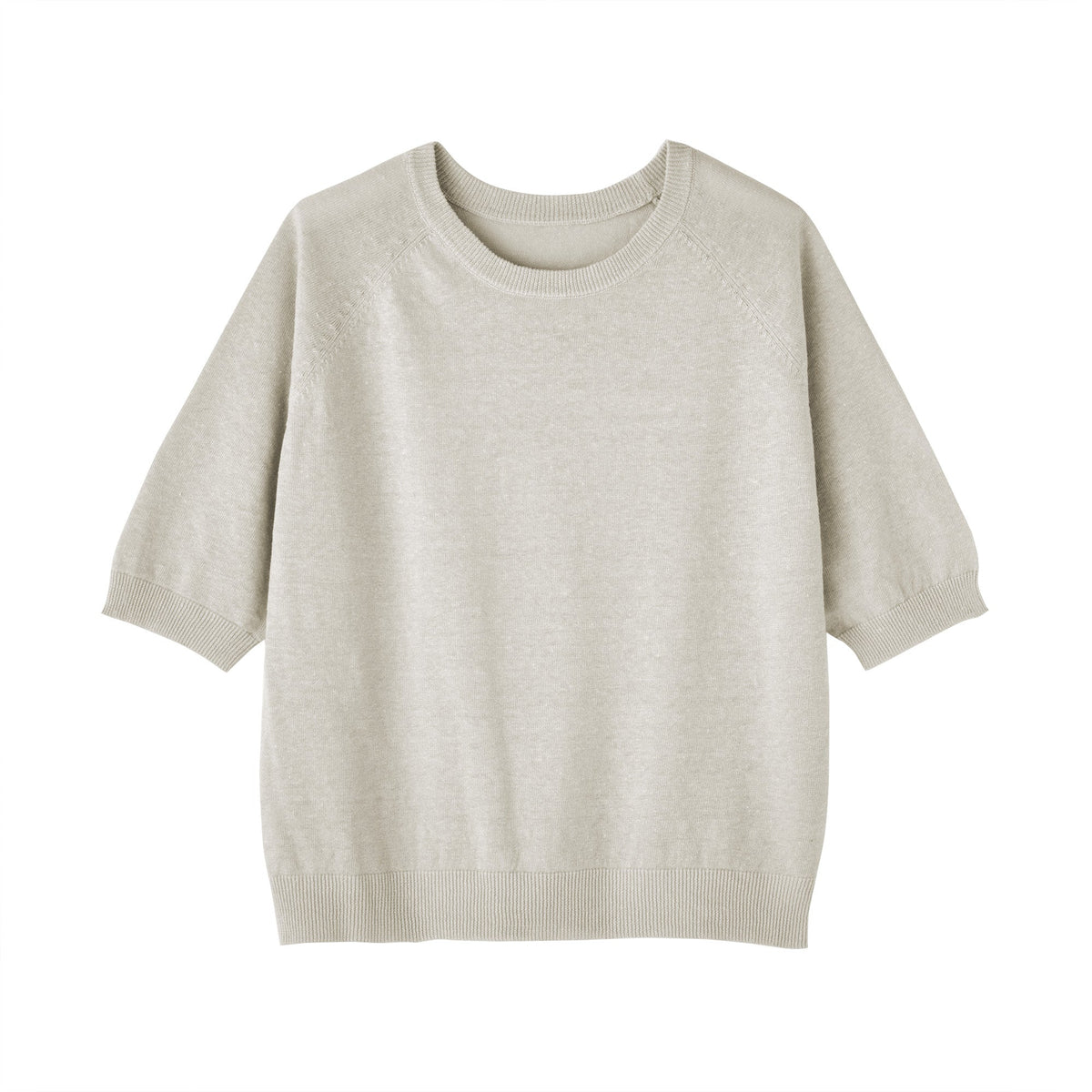 Linen Half Sleeve Sweater
