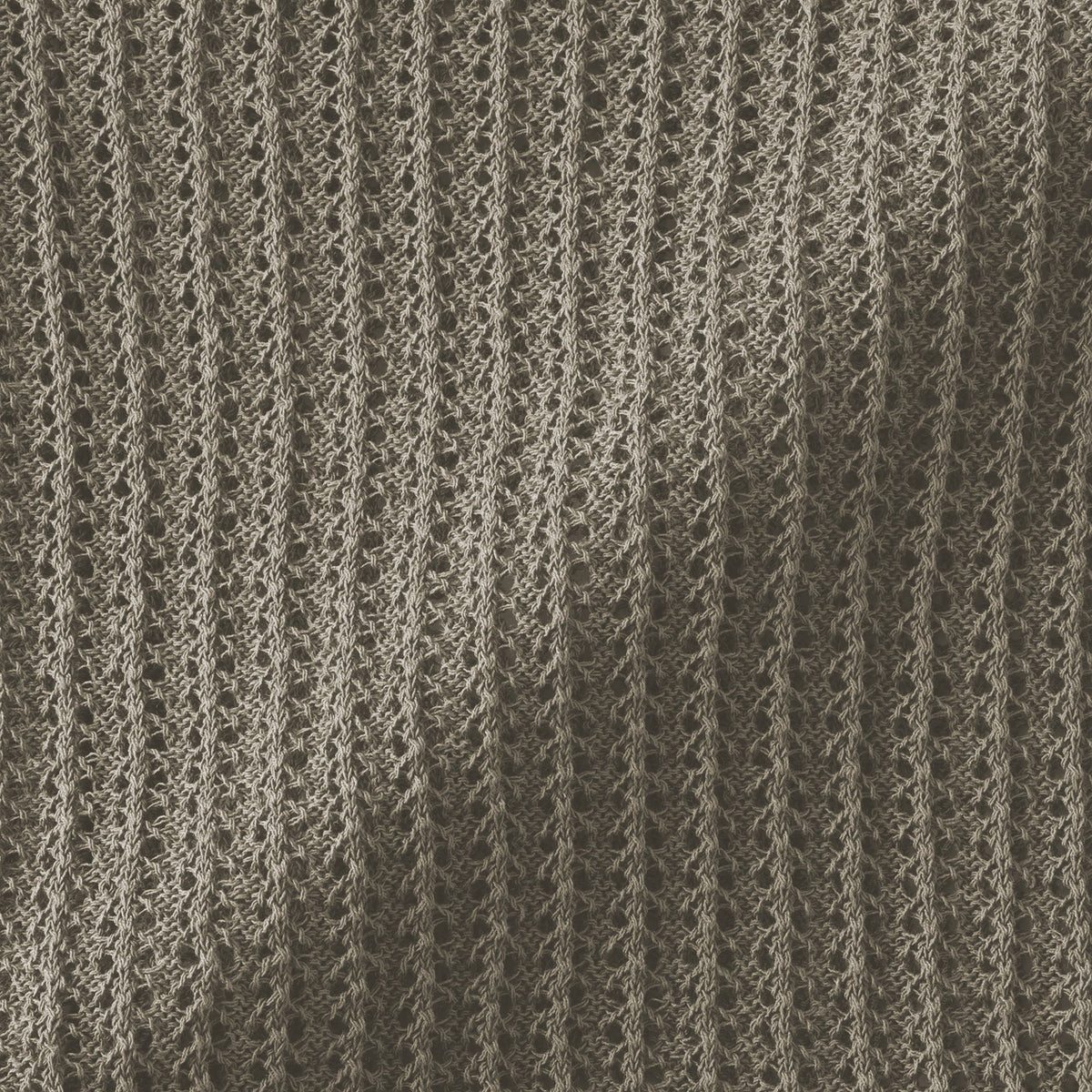 Linen Blend Mesh V-Neck Cardigan