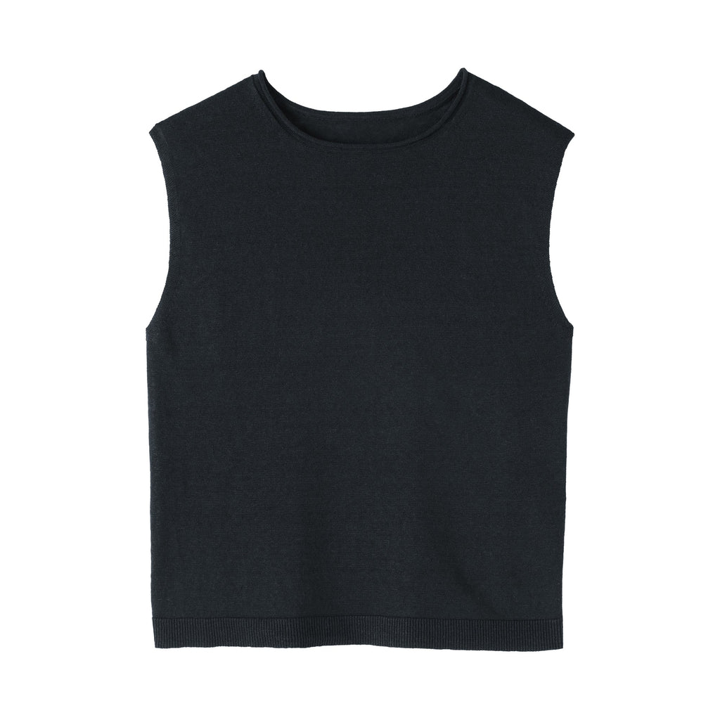 Linen Sleeveless Sweater