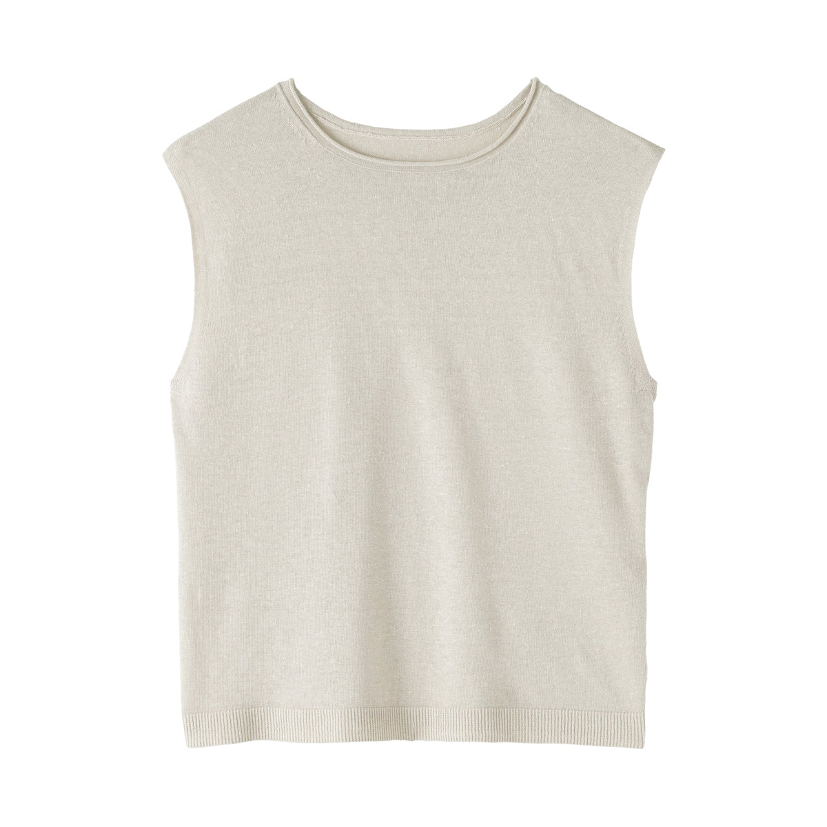 Linen Sleeveless Sweater
