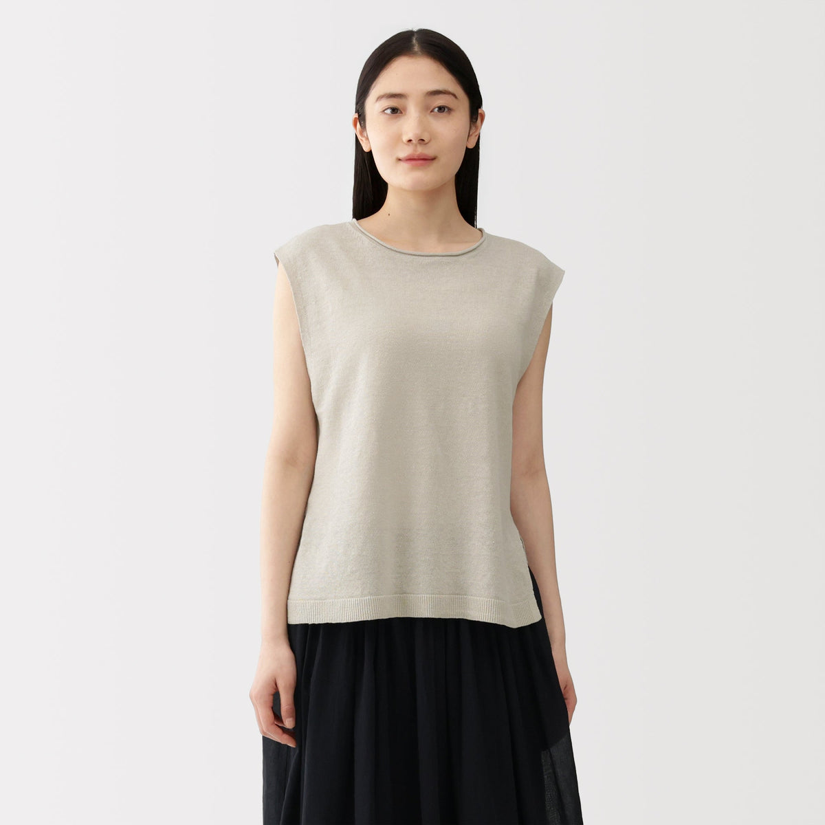 Linen Sleeveless Sweater