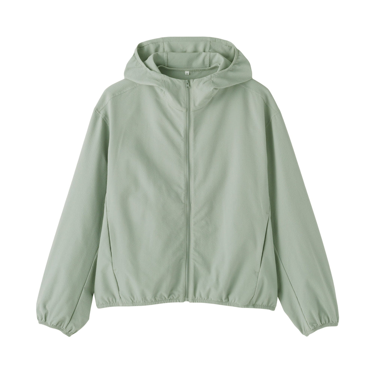 Breathable Seersucker Zip Hoodie