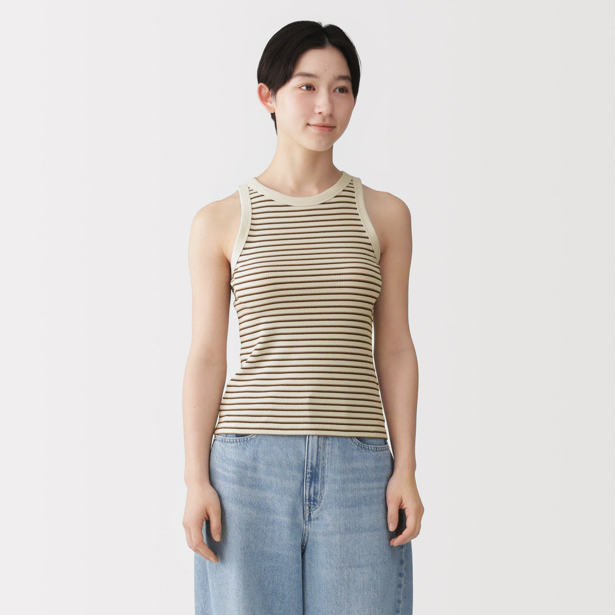 Lyocell Blend Rib Tank Top