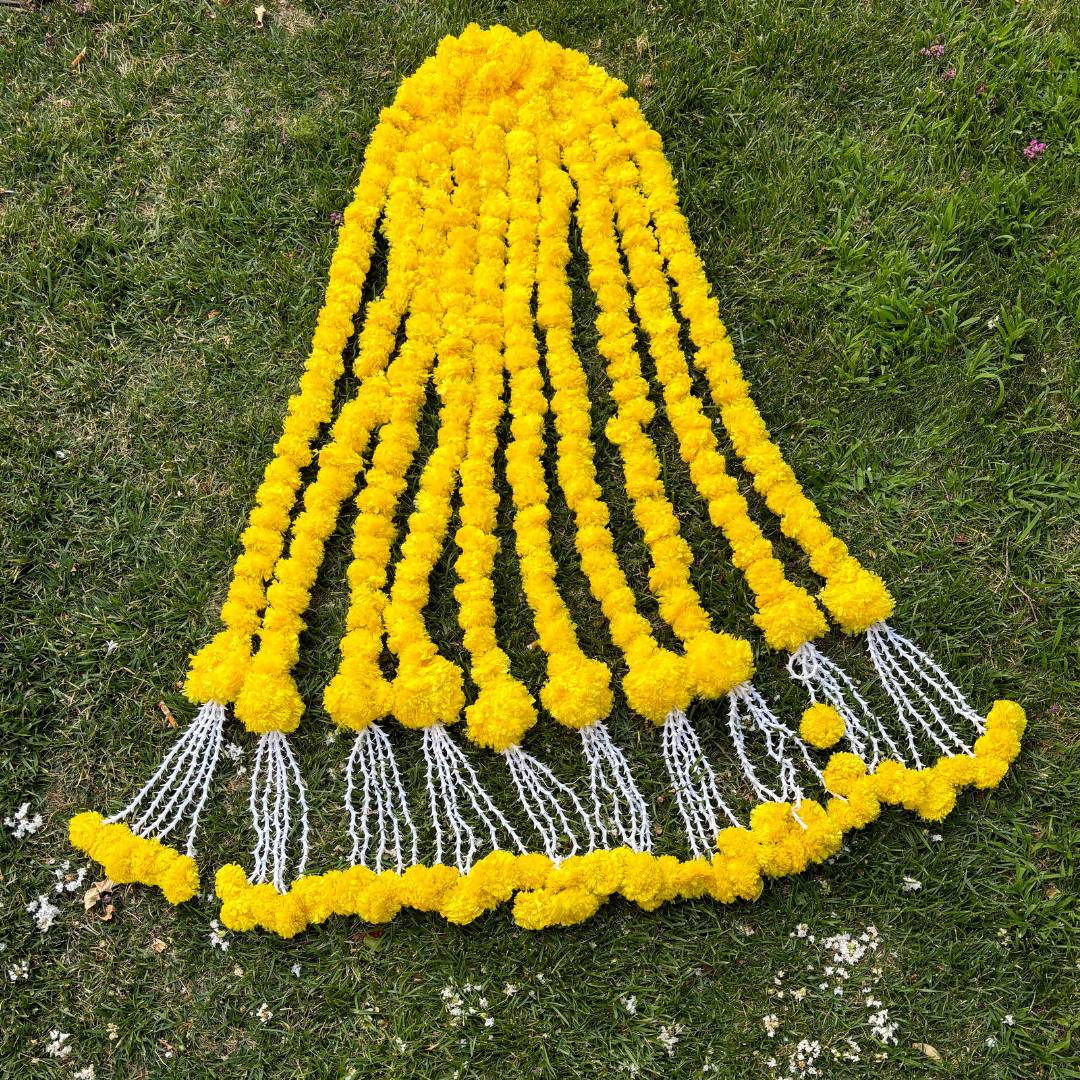 Marigold Ball Garland Set of 10 - 5FT, 2FT or Chandelier