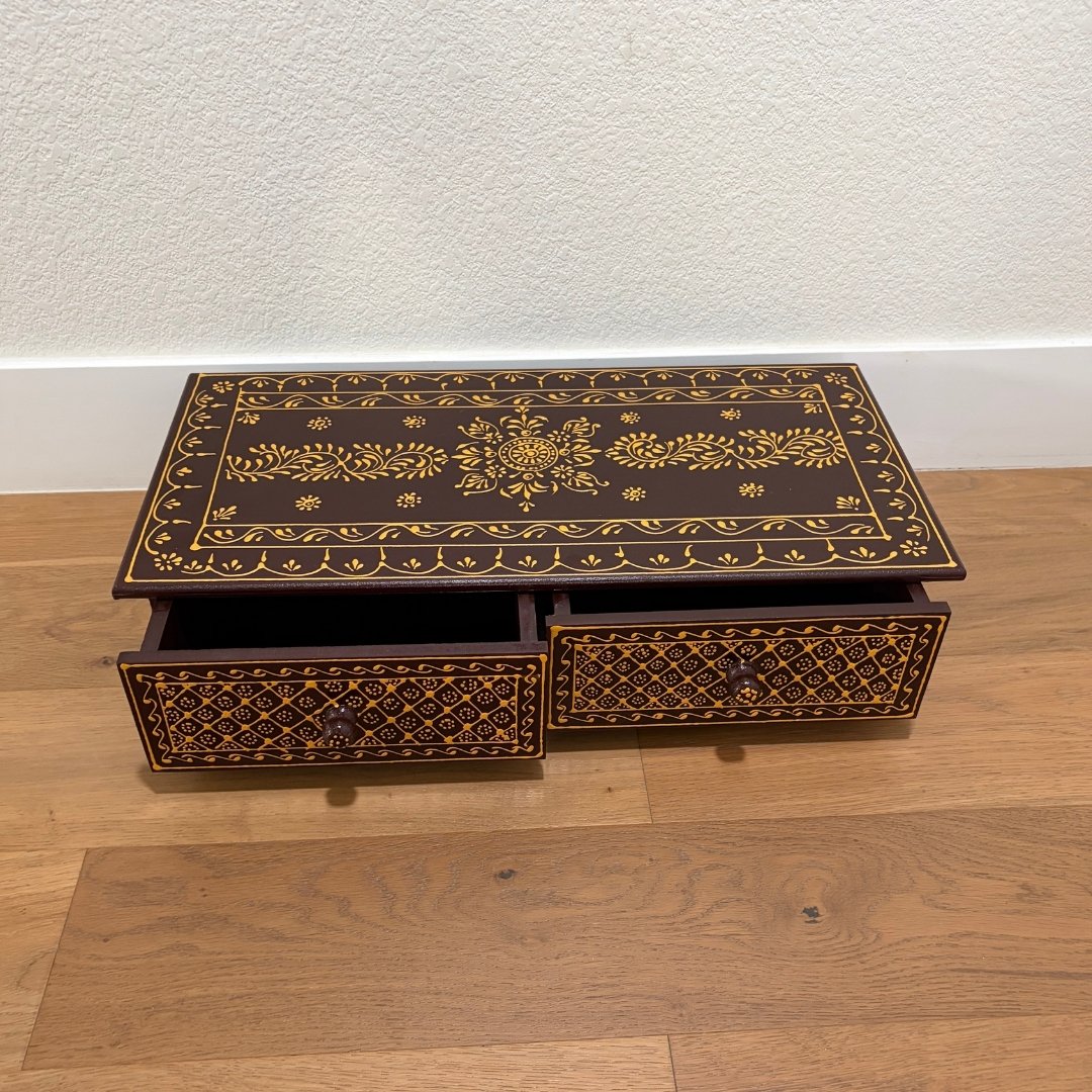Pooja Bajot with Two Storage Drawers