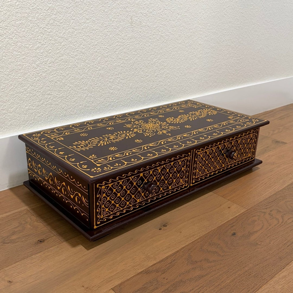 Pooja Bajot with Two Storage Drawers
