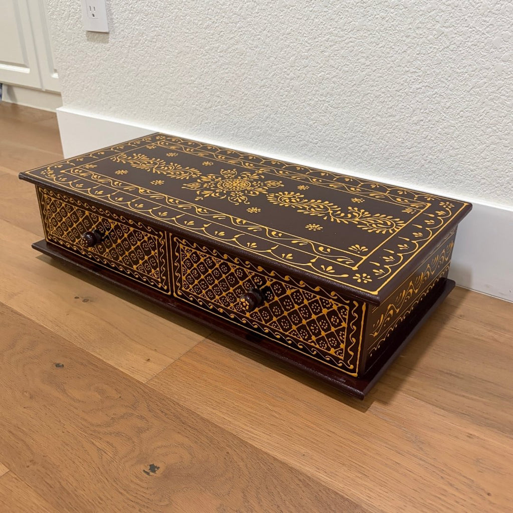 Pooja Bajot with Two Storage Drawers