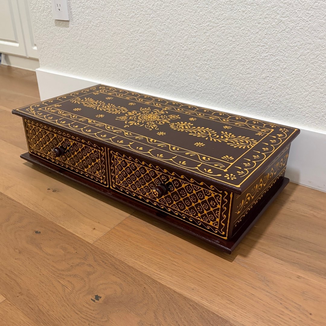 Pooja Bajot with Two Storage Drawers