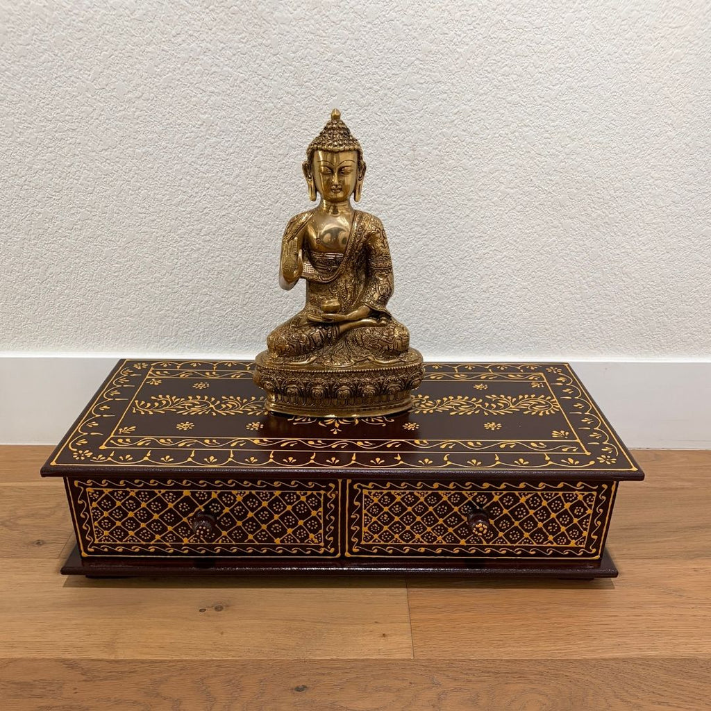 Pooja Bajot with Two Storage Drawers