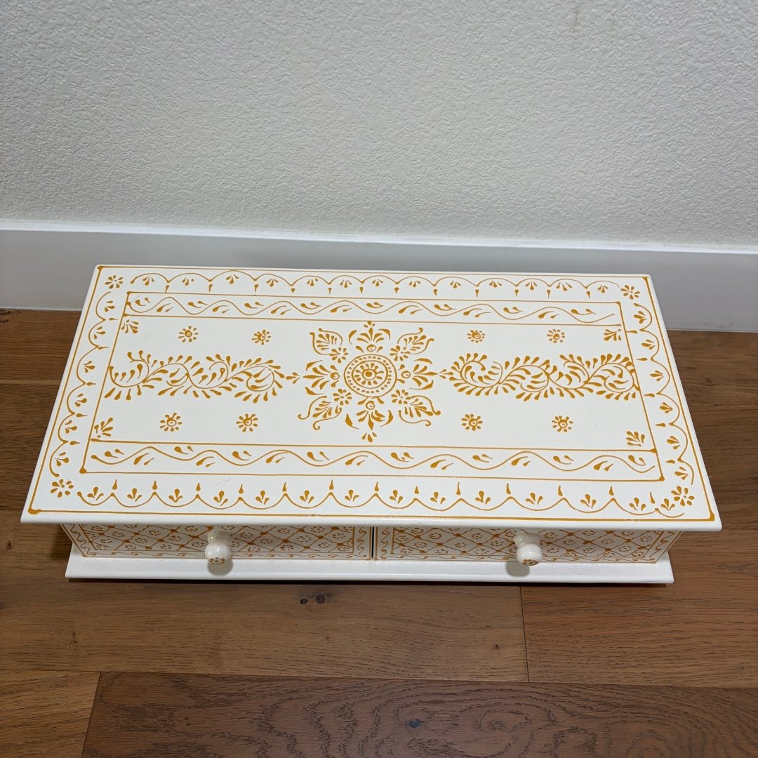 Pooja Bajot with Two Storage Drawers