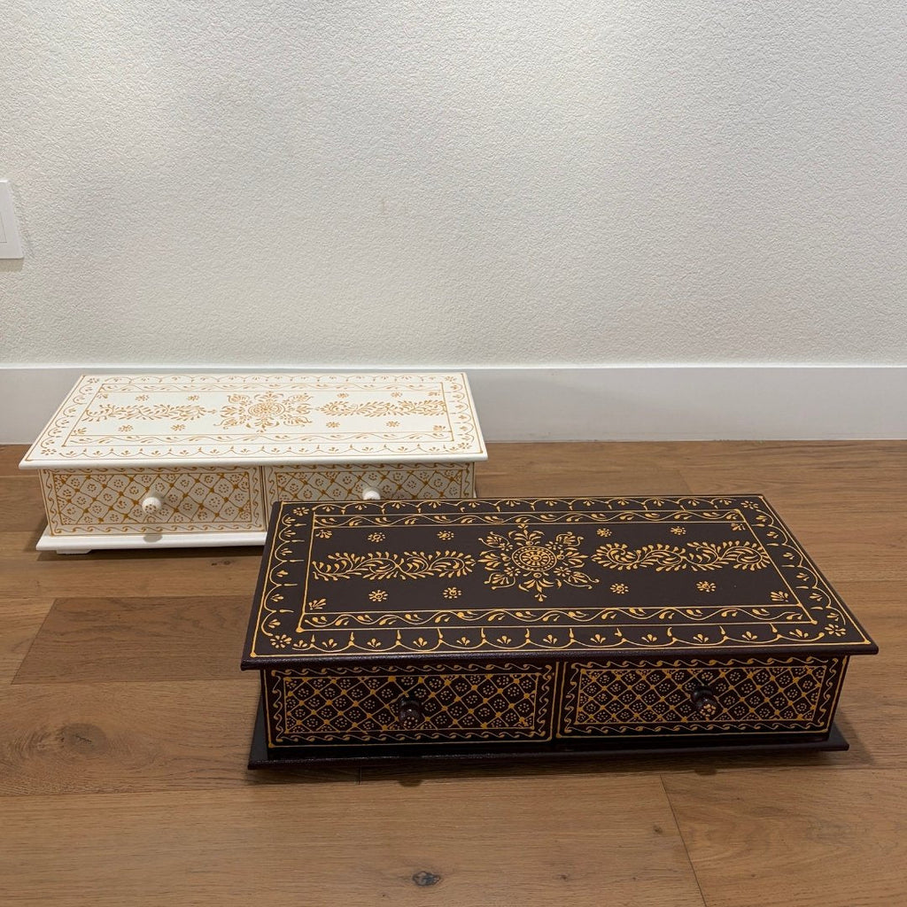 Pooja Bajot with Two Storage Drawers