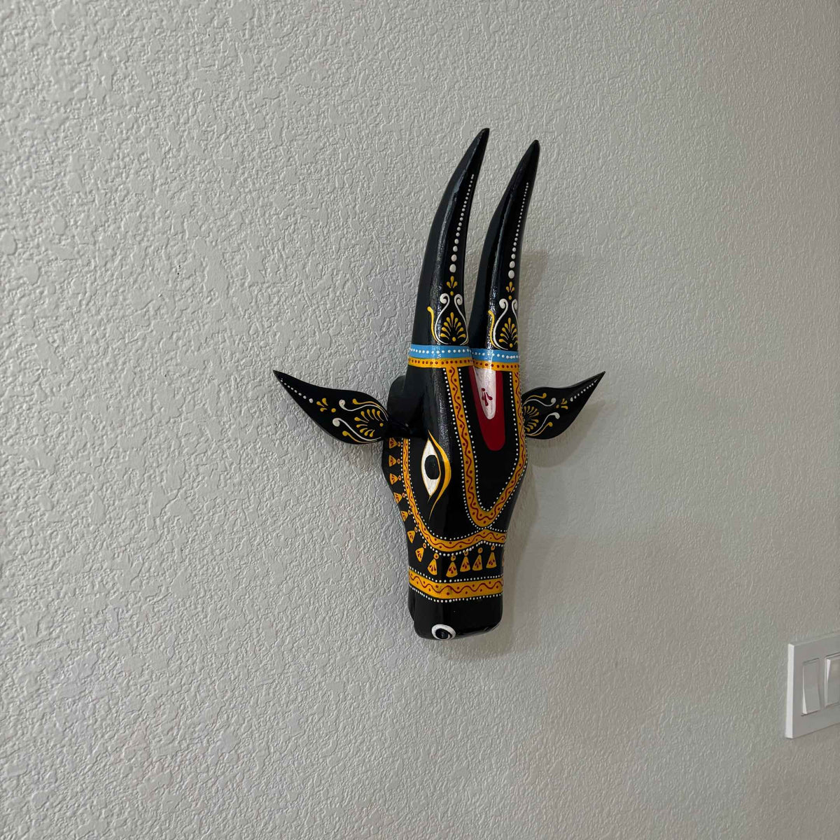 Nandi Cow Head Wall Art – 6 Deep Colours, Farmhouse Style