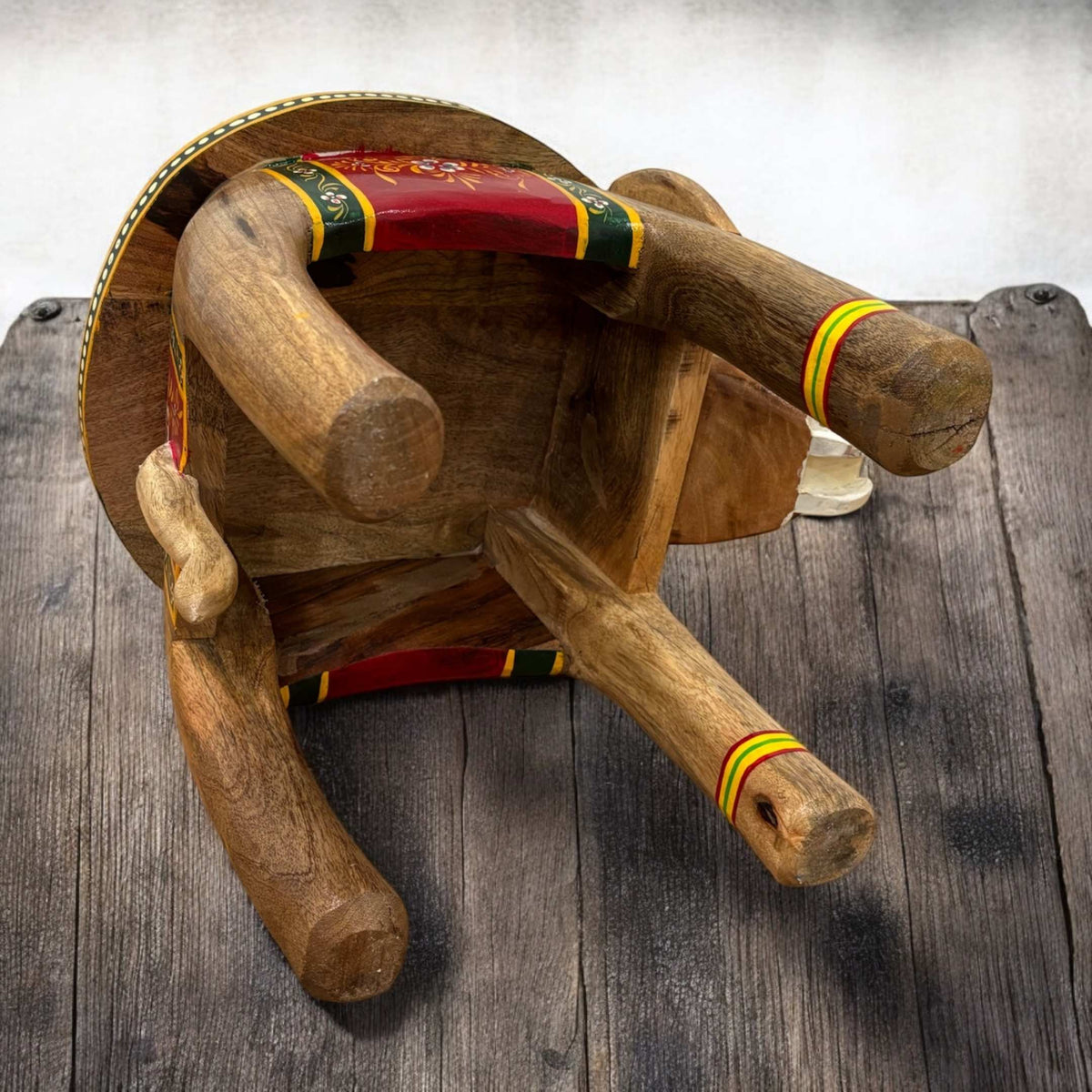 Elephant Stool Side Table - Natural Mango Wood, 3 Designs