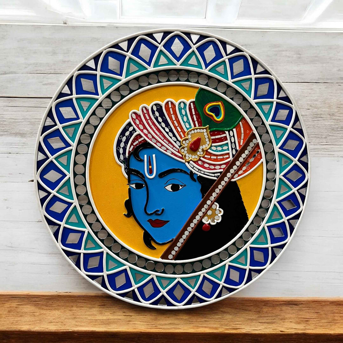 18-Inch Lippan Wall Art - Mud and Mirror Mosaic, 7 Designs