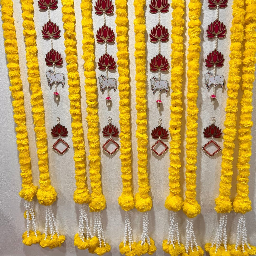Pichwai, Elephant and Jharokha Wall Hangings - Set of 6, 2FT