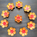 Gold Dhanteras T-Light Holder Set of 10 - Metal Diwali Diyas