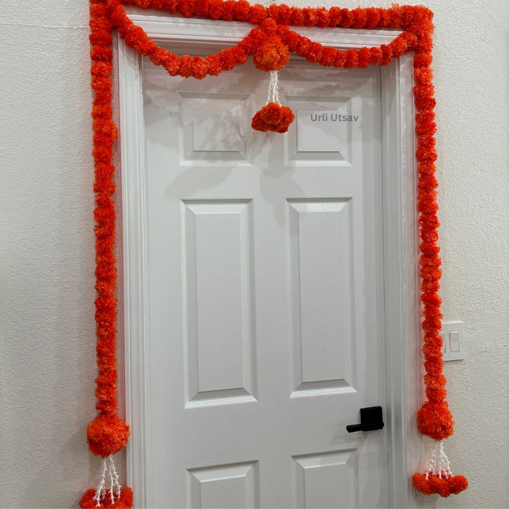 Marigold Beaded Ball Toran - 3FT or 6FT Door Bandhanwar