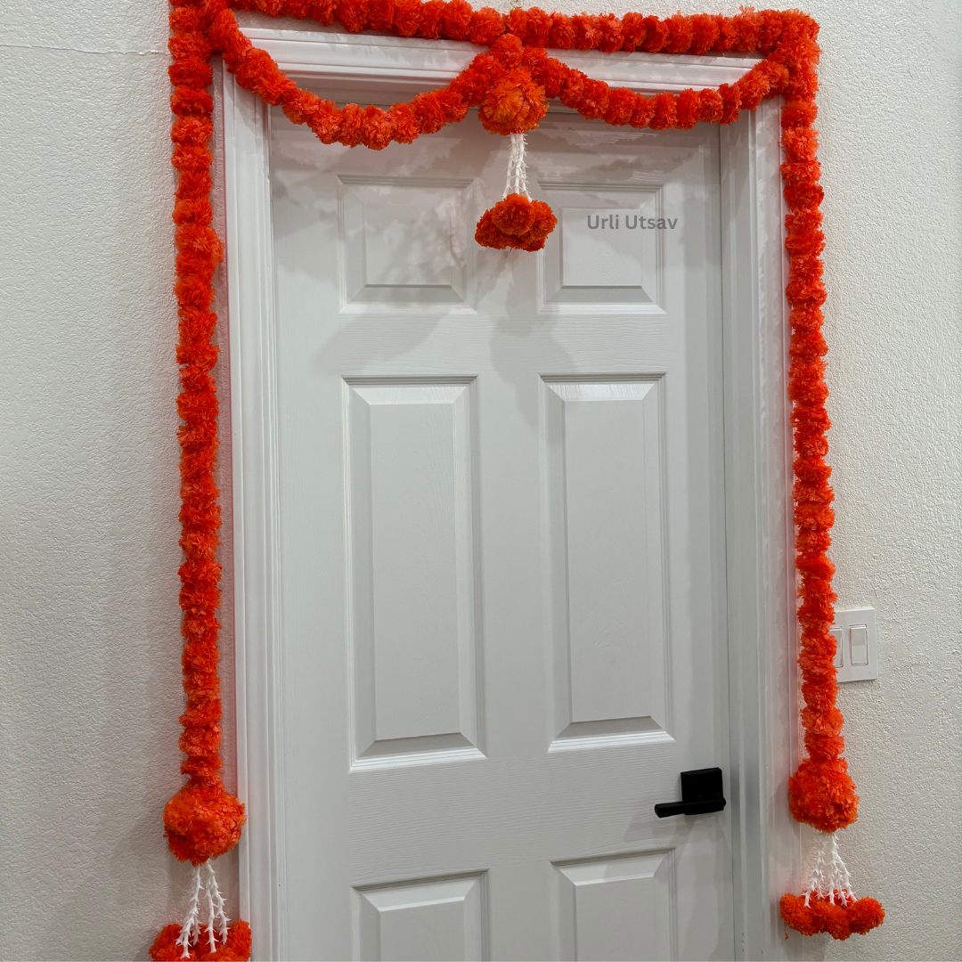 Marigold Beaded Ball Toran - 3FT or 6FT Door Bandhanwar