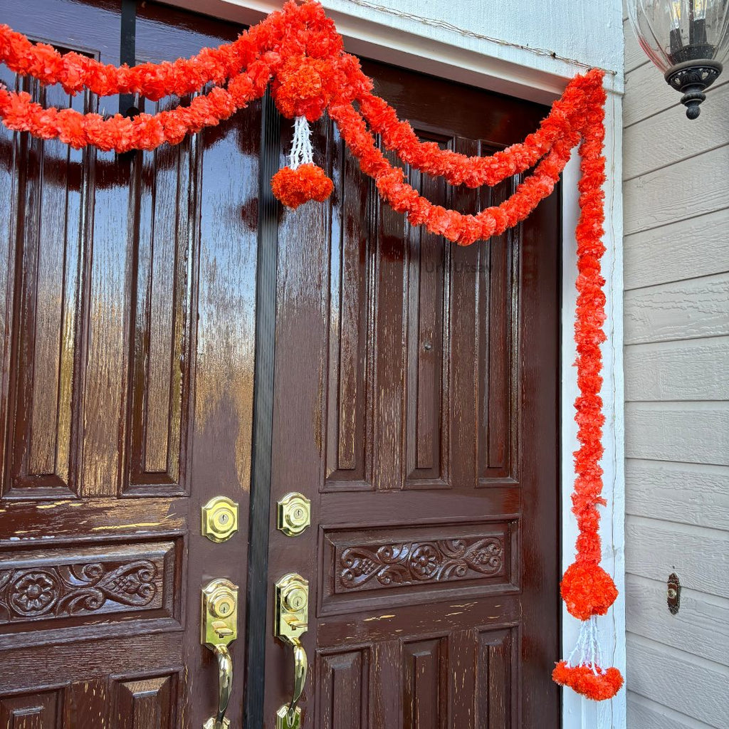 Marigold Beaded Ball Toran - 3FT or 6FT Door Bandhanwar