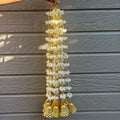 Mogra Jasmine Garland with Gold Bells - Set of 10, 5FT or 2FT