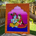 Radha Krishna Wall Art – 20x16 Raised Jharokha Panel