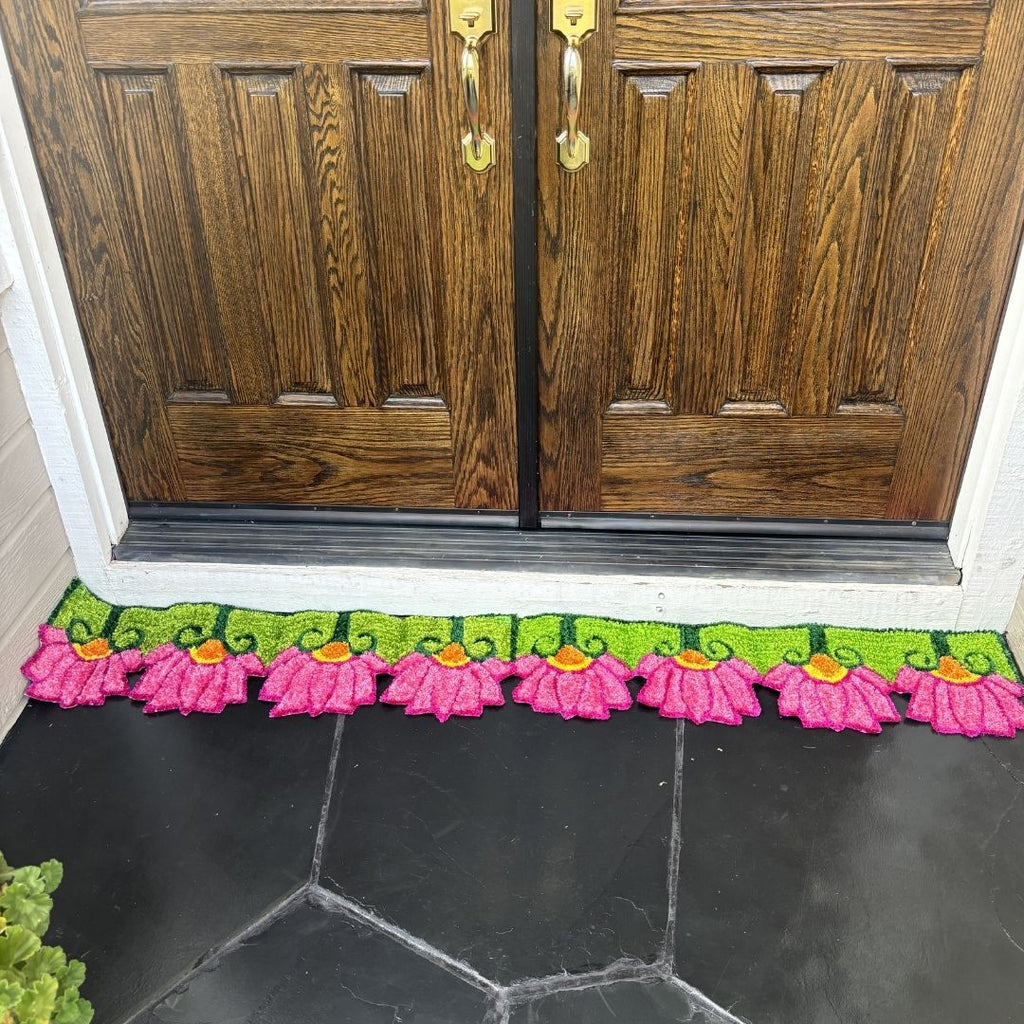 Border Rangoli Mat Set of 2 - 3FT Entryway Diwali Decor