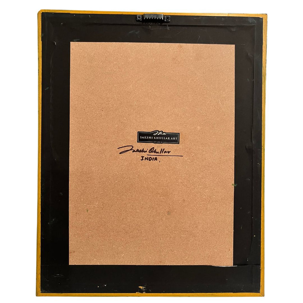 Amber Bryce Canyon Jharokha Wall Art – Signed Original, 20x16