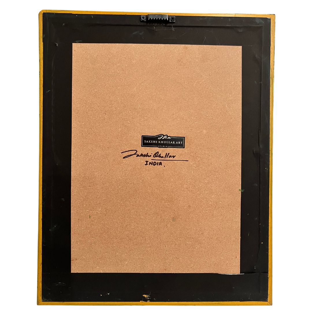 Amber Bryce Canyon Jharokha Wall Art – Signed Original, 20x16