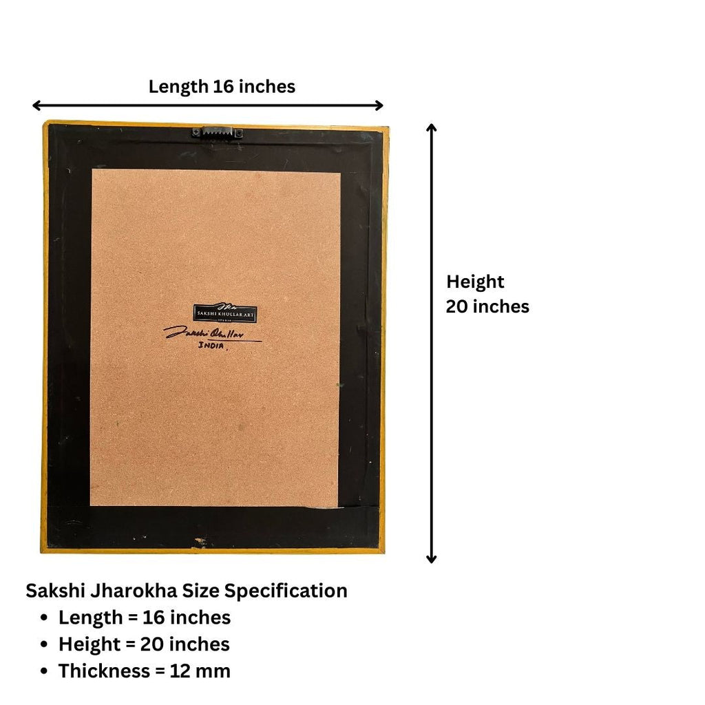 White House Jharokha Wall Art – Opening Gold Doors, 20x16