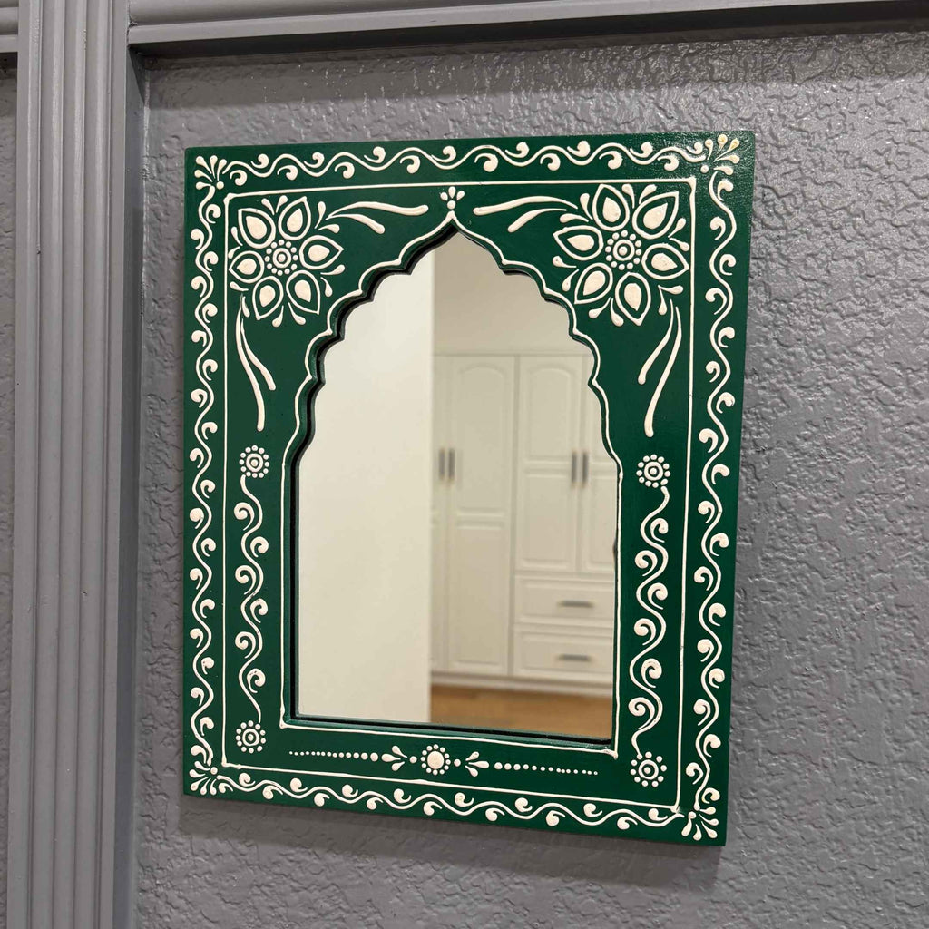 Indian Jharokha Mirror 12x10 – 6 Floral Colourways