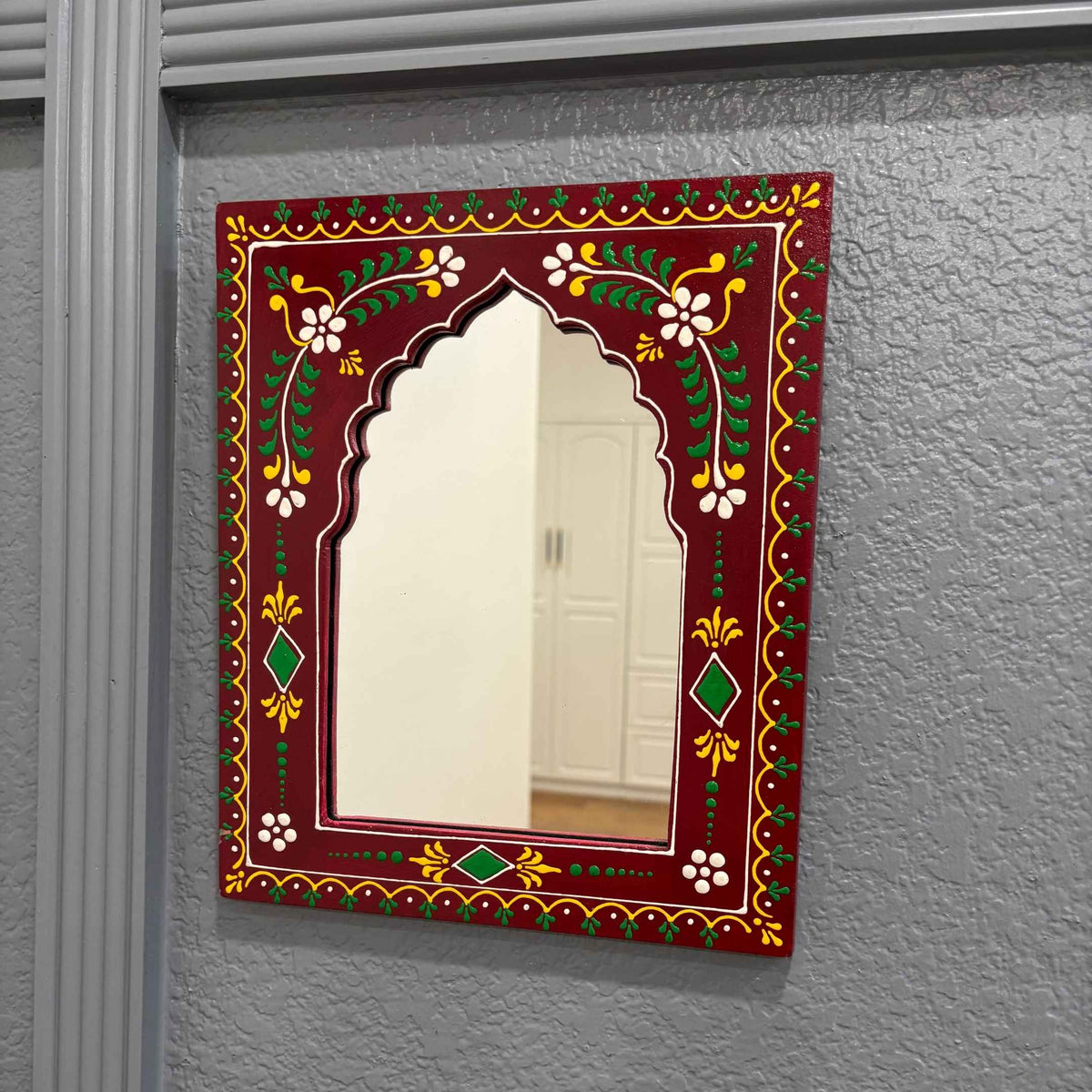 Indian Jharokha Mirror 12x10 – 6 Floral Colourways