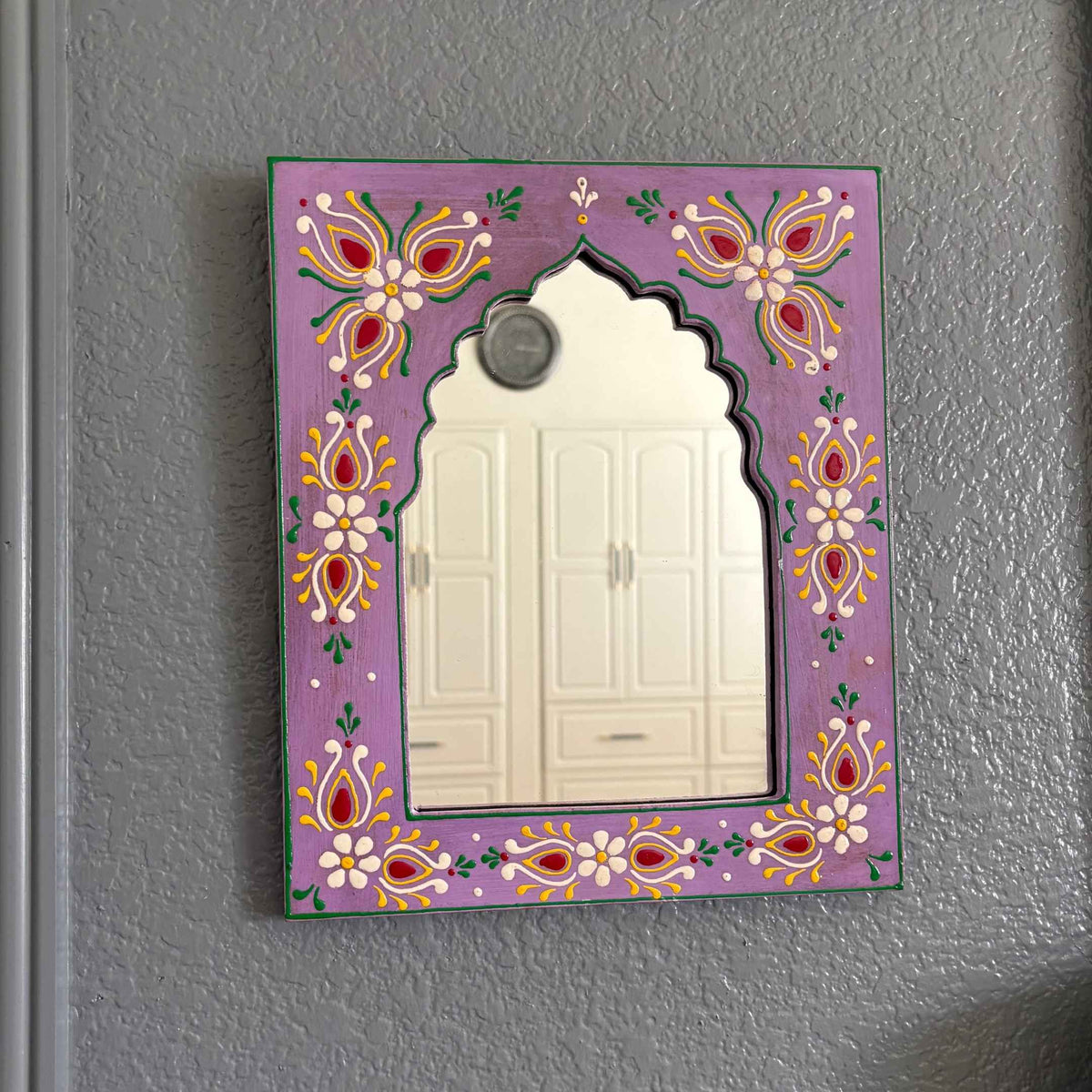 Jharokha Wall Mirror 12x10 – 5 Hand-Painted Colours