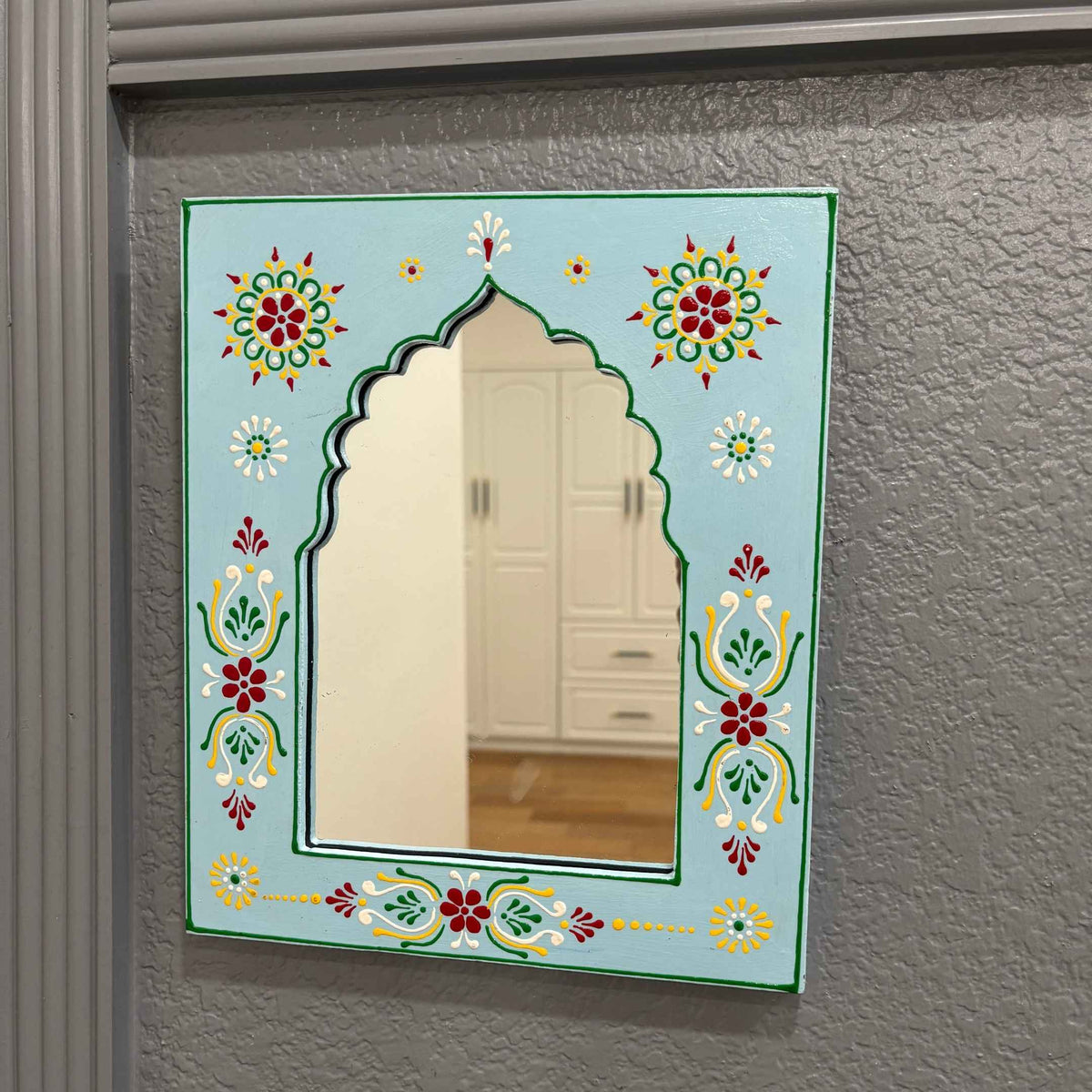 Indian Jharokha Mirror 12x10 – 6 Floral Colourways