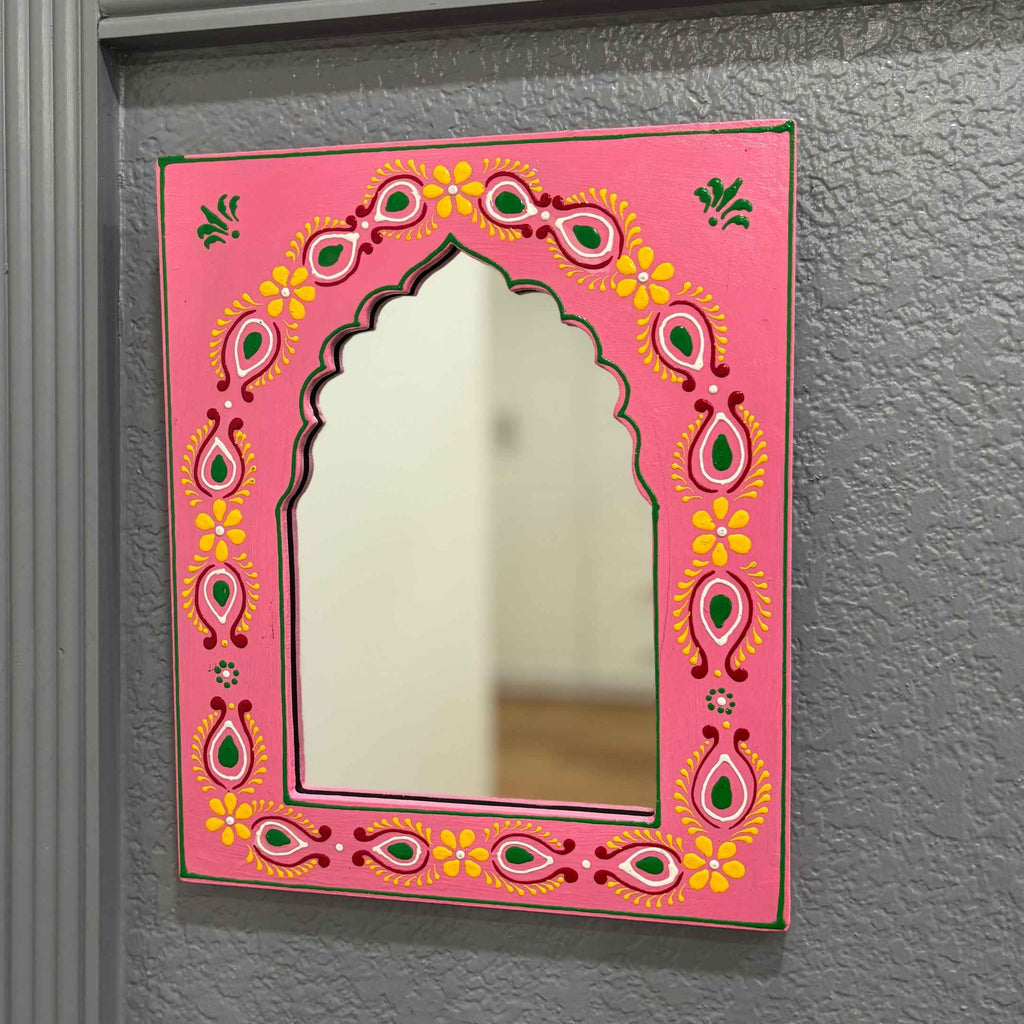 Indian Jharokha Mirror 12x10 – 6 Floral Colourways