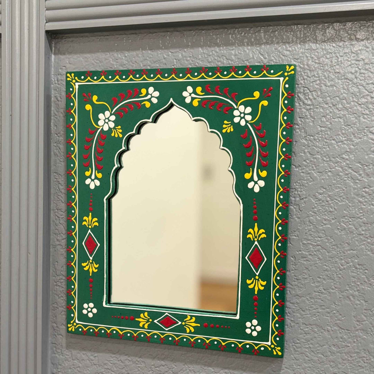 Indian Jharokha Mirror 12x10 – 6 Floral Colourways