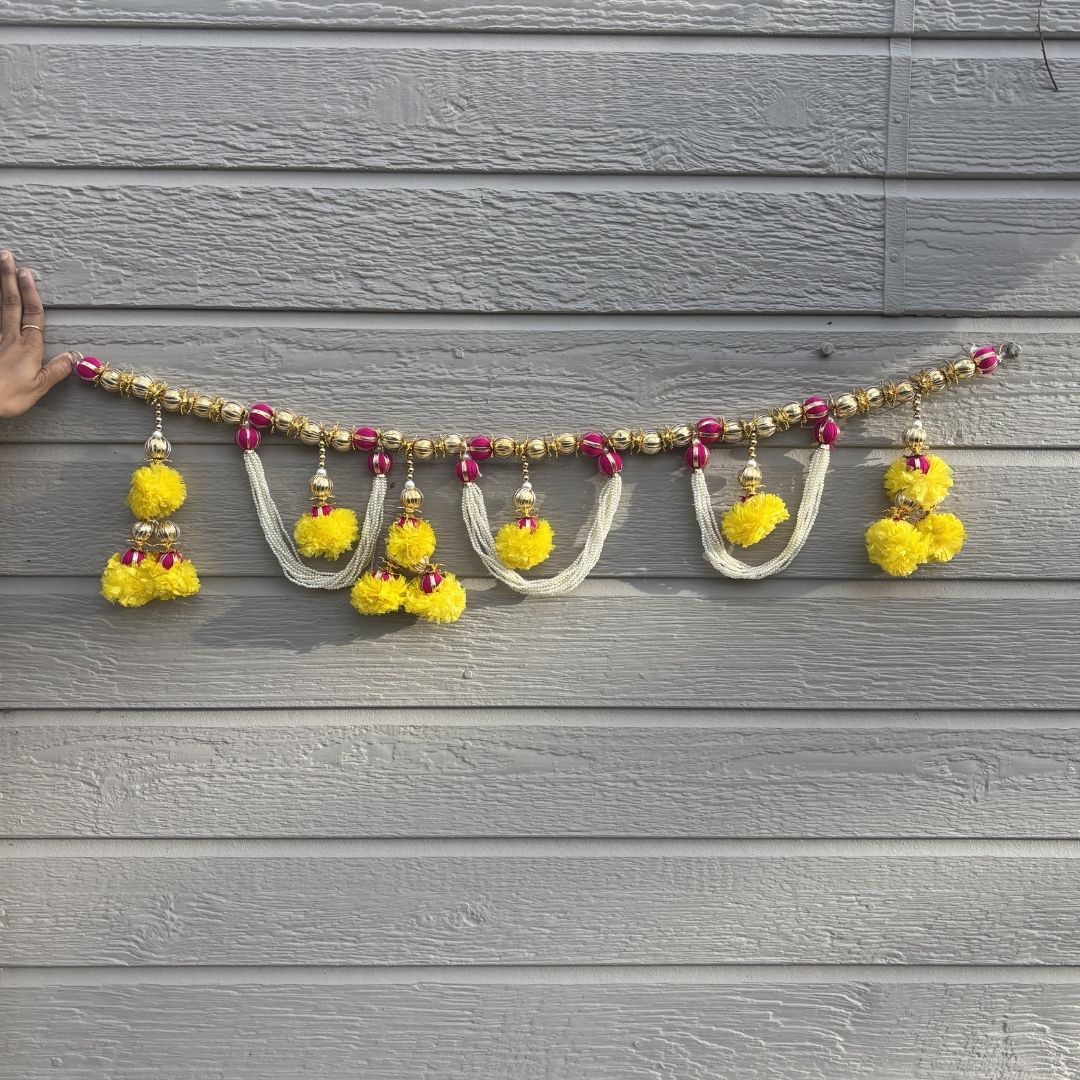 Pearl Marigold Gota Patti Toran - 3FT or 5FT Bandhanwar