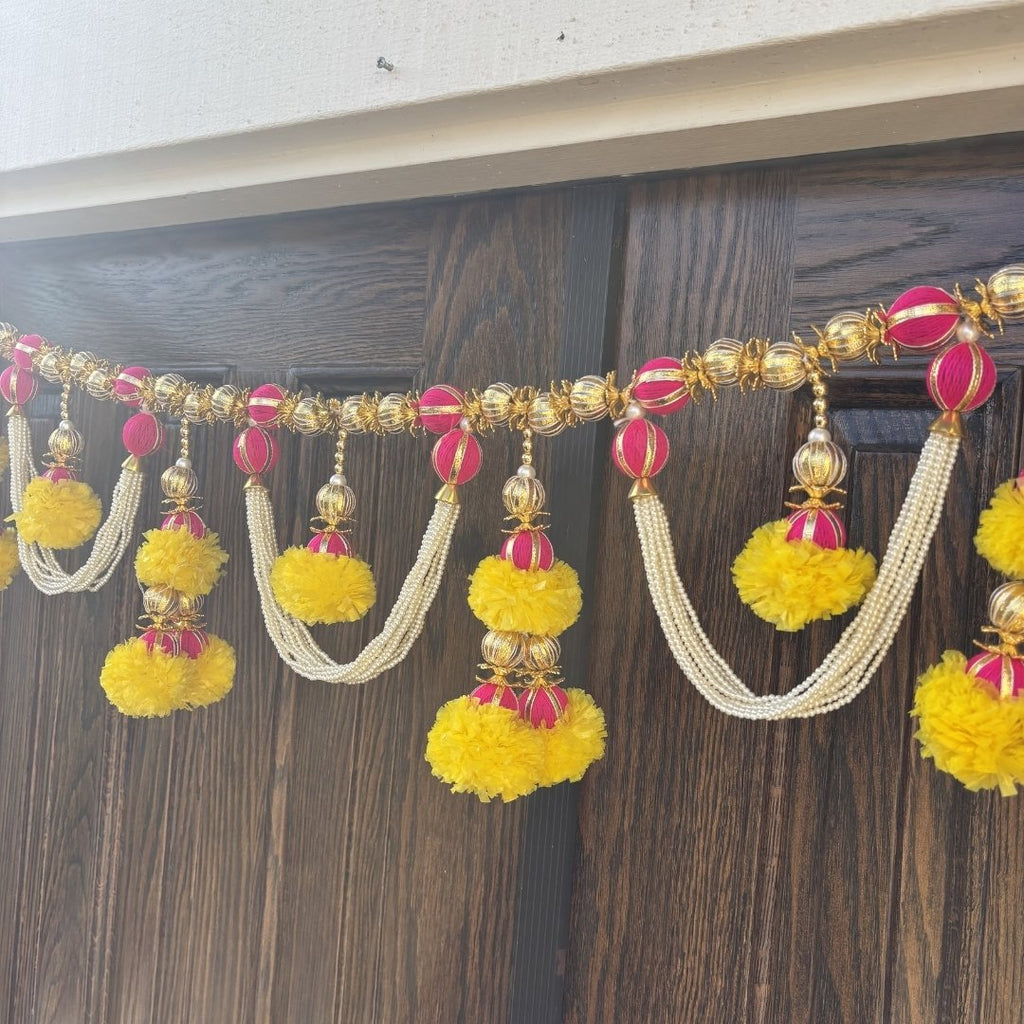 Pearl Marigold Gota Patti Toran - 3FT or 5FT Bandhanwar