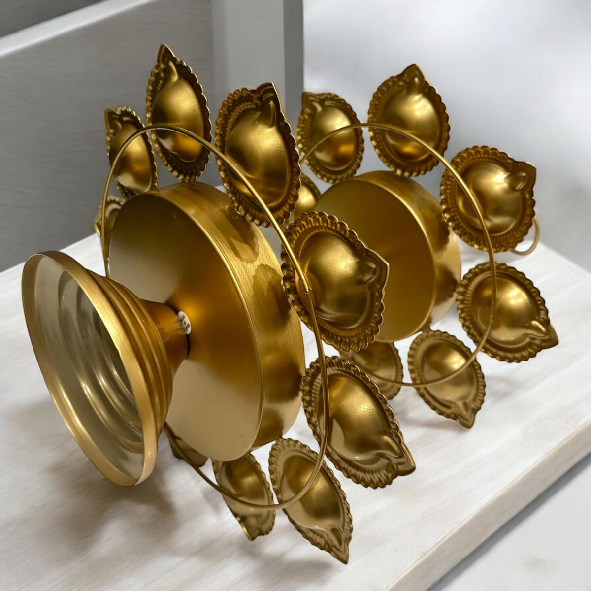 Two Layer Diya Urli - 18 Candle Holders