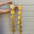 Gold Wall Hanging T-Light Holders - Set of 2, 26in Iron