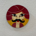 Boho Wall Plate - 10-Inch Hand-Painted Portraits & Elephants