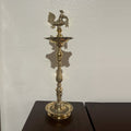 Brass Kuthu Vilakku Nilavilakku - Tall Samai Oil Lamp, 4 Sizes