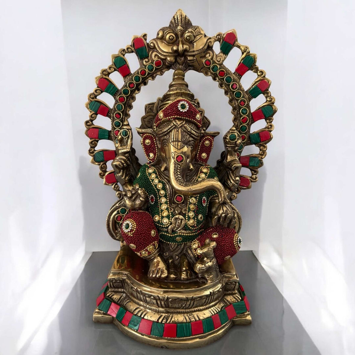 Brass Ganesha Statue – Large Handcrafted Ganesh Idol in 3 Designs
