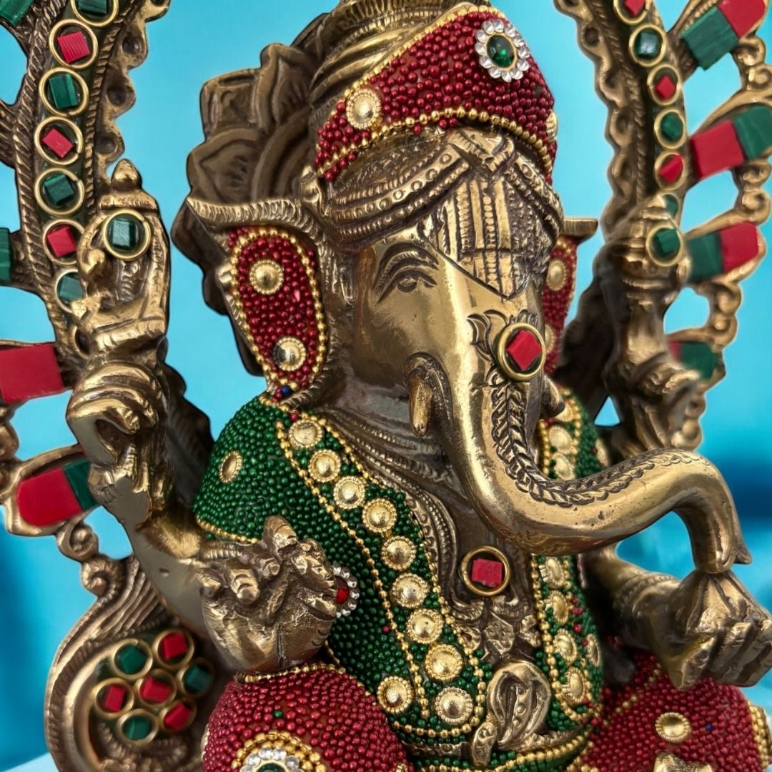 Brass Ganesha Statue – Large Handcrafted Ganesh Idol in 3 Designs