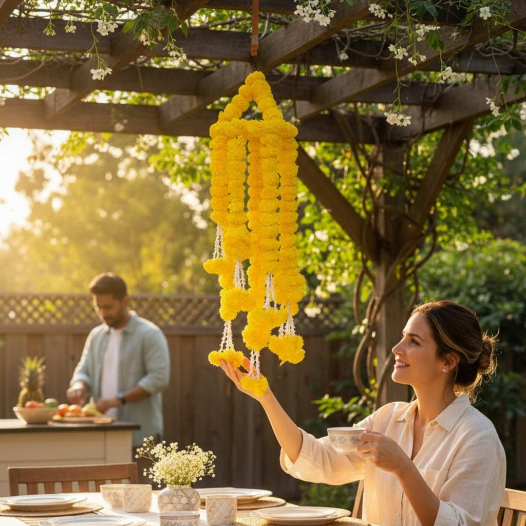 Marigold Ball Garland Set of 10 - 5FT, 2FT or Chandelier