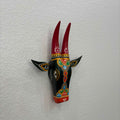 Hand-Painted Nandi Head Wall Sculpture – 6 Rustic Colours