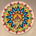 30-Inch Ganesha String Art - Handmade Nail and Thread Wall Art
